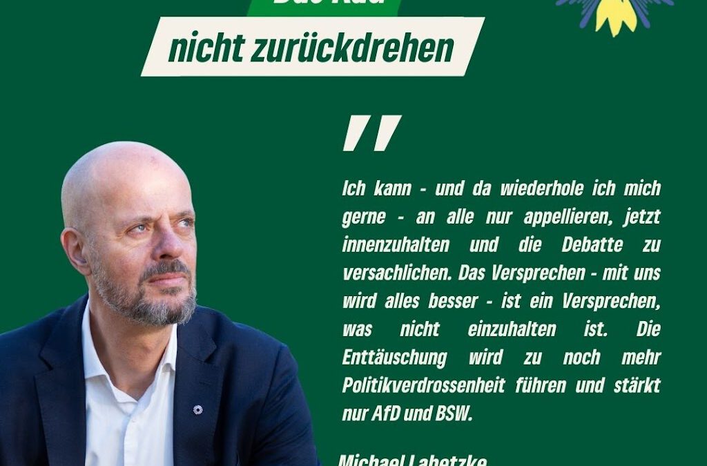 Meinung: Das Rad nicht zurückdrehen – Versachlichung der Debatte
