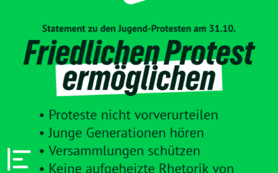 Statement zu den geplanten Jugend-Protesten am 31.10.2026